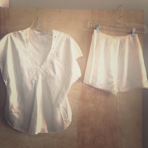 Two-Piece Silk Night Set